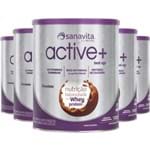 Ficha técnica e caractérísticas do produto Kit 5 ACTIVE+ Best Age Chocolate 400g Sanavita