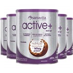 Ficha técnica e caractérísticas do produto Kit 5 ACTIVE+ Best Age chocolate 400g Sanavita