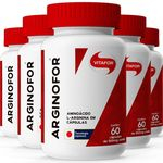 Ficha técnica e caractérísticas do produto Kit 5 Arginina Arginofor Vitafor 60 cápsulas
