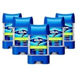 Ficha técnica e caractérísticas do produto Kit 5 Desodorantes Gillette Antitranspirante Clear Gel Power Rush 82G