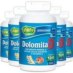 Ficha técnica e caractérísticas do produto Kit 5 Dolomita Com Vitamina D Unilife 120 Cápsulas