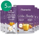 Ficha técnica e caractérísticas do produto Kit 5 Golden Beauty Super Food Golden Milk 60g Sanavita