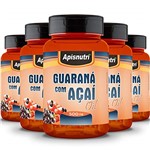 Ficha técnica e caractérísticas do produto Kit 5 Guaraná com Açaí 500mg Oil Apisnutri 60 Cápsulas