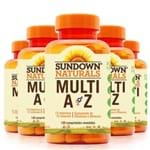 Ficha técnica e caractérísticas do produto Kit 5 Multi A-Z Mix de Vitaminas e Minerais Sundown 120 Cápsulas