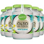 Ficha técnica e caractérísticas do produto Kit 5 Óleo de Coco Sem Sabor QualiCoco 500ml