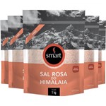 Ficha técnica e caractérísticas do produto Kit 5 Sal Rosa do Himalaia Fino SMART 1KG