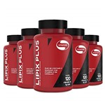 Ficha técnica e caractérísticas do produto Kit 5 Termo Lipix Plus Vitafor 120 Cápsulas