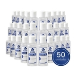 Ficha técnica e caractérísticas do produto Kit 50 Álcool em Gel 70% Higienizador Antisséptico Hidratante 100ml - Sillage