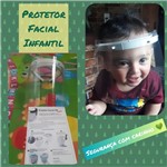 Ficha técnica e caractérísticas do produto Kit 50 Máscaras KIDS Proteção Facial Acrílico Protetor Facial Viseira Face Shield - Própria