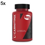 Ficha técnica e caractérísticas do produto Kit 5X L-Carnitina - 60 Cápsulas - Vitafor