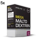 Ficha técnica e caractérísticas do produto Kit 5X Mega Maltodextrin - 1 Kg Guaraná com Açaí - Probiótica