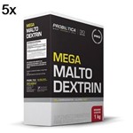Ficha técnica e caractérísticas do produto Kit 5X Mega Maltodextrin Probiótica - 1Kg