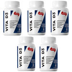 Ficha técnica e caractérísticas do produto Kit 5X Vita D3 2000 Ui 60 capsulas Vitafor