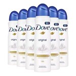 Ficha técnica e caractérísticas do produto Kit 6 Desodorante Aerosol Dove Original 150ml