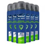 Ficha técnica e caractérísticas do produto Kit 6 Desodorante Aerosol Suave Masculino Intense Protection 150ml