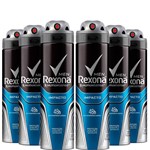 Ficha técnica e caractérísticas do produto Kit 6 Desodorante Antitranspirante Aerosol Rexona Masculino Impacto - 150ml
