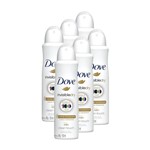 Ficha técnica e caractérísticas do produto Kit 6 Desodorantes Dove Antitranspirante Aerossol Invisible Dry 150ml