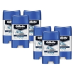 Ficha técnica e caractérísticas do produto Kit 6 Desodorantes Gillette Antitranspirante Clear Gel Antibacterial 82g