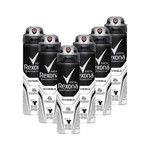 Ficha técnica e caractérísticas do produto Kit 6 Desodorantes Rexona Men Antitranspirante Aerossol Invisible 150ml