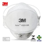 Ficha técnica e caractérísticas do produto 6 Proteção Respiratoria N95 3M Respirador N95 Pff2s 3M 9320 BR Aura Inmetro CA 30.592