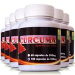 Ficha técnica e caractérísticas do produto Kit 6 Potes Cúrcuma 500Mg 100 Cápsulas Ervas Brasilis