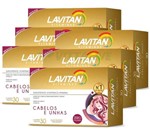 Ficha técnica e caractérísticas do produto Kit 6x Lavitan Hair 30 Cápsulas Vitamina Força Cabelos Unhas
