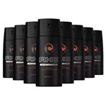 Ficha técnica e caractérísticas do produto Kit 8 Desodorante Aerosol Axe Dark Temptation - 96 G