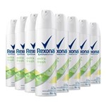 Ficha técnica e caractérísticas do produto Kit 8 Desodorante Aerosol Rexona Feminimo Extra Fresh 90g