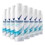 Ficha técnica e caractérísticas do produto Kit 8 Desodorante Aerosol Rexona Feminino Cotton Dry - 90g