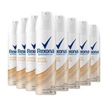 Ficha técnica e caractérísticas do produto Kit 8 Desodorante Aerosol Rexona Feminino Ebony Beauty 90g