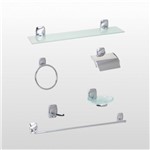 Ficha técnica e caractérísticas do produto Kit Acessórios para Banheiro Belga Aquaplás 6 Peças - AQUAPLAS