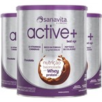 Ficha técnica e caractérísticas do produto Kit 3 ACTIVE+ Best Age chocolate 400g Sanavita