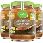 Ficha técnica e caractérísticas do produto Kit 3 Açúcar de Coco Natural Qualicôco 280g