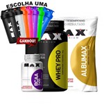 Ficha técnica e caractérísticas do produto Kit Albumax + Whey Protein + Bcaa + Coq Max Titanium