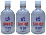 Ficha técnica e caractérísticas do produto Kit Álcool em Gel 70% Eco Sept Higienizador de Mãos 3 X 500ml