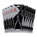 Kit Alicate Mundial 722 para Cuticula Inox 10 Unidades