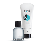 Ficha técnica e caractérísticas do produto Kit Amor e Mar: Desodorante Colônia 75ml + Desodorante Loção Hidratante Corporal + Caixa Cubo G