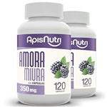 Ficha técnica e caractérísticas do produto Kit 2 Amora Miura Apisnutri 350mg 120 Cápsulas