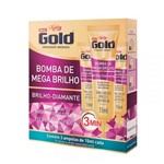 Kit Ampola Niely Gold Bomba De Mega Brilho