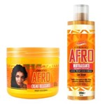 Ficha técnica e caractérísticas do produto Kit AnaLéa Afro Creme Relaxante e Neutralizante (2x 500g)