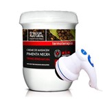 Ficha técnica e caractérísticas do produto Kit Anti Celulite Pimenta Negra D'agua Natural + Massageador Voltagem: 220v