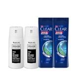 Ficha técnica e caractérísticas do produto Kit Antitranspirante Axe Urban 2X152ml + Shampoo Anticaspa Clear Men Ice Cool Mentol 2X400ml