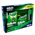 Ficha técnica e caractérísticas do produto Kit Aparelho de Barbear Gillette Mach3 Sensitive