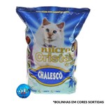 Kit Areia para Gato Sílica Higiênica Micro Cristais em Gel Chalesco 1,8kg + Bolinha
