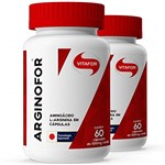 Ficha técnica e caractérísticas do produto Kit 2 Arginina Arginofor com 120 Cápsulas da Vitafor