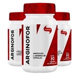 Ficha técnica e caractérísticas do produto Kit 3 Arginina Arginofor - Vitafor - 60 Cápsulas