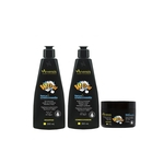Kit Arvensis Wow Força e Crescimento Shampoo + Condicionador 300ml + Máscara 250g