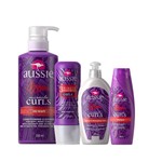 Kit Aussie Curls: Shampoo + Condicionador Co-Wash + Tratamento 3 Minutes + Leave-in