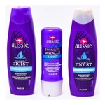 Ficha técnica e caractérísticas do produto Kit Aussie 3 Minute Moist - Shampoo 400ml - Condicionador 400ml- 236ml