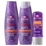 Ficha técnica e caractérísticas do produto Kit Aussie Miracle Curls Shampoo 360ml + Condicionador 360ml + Smooth Tratamento Capilar 3 Minutos Milagrosos 236ml